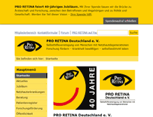 Tablet Screenshot of pro-retina.de